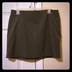 Grey stretch mini skirt